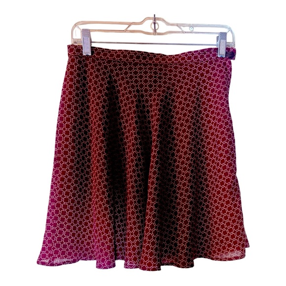 JONATHAN MARTIN Vintage Burgundy Mini Skirt - Picture 1 of 5